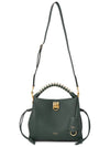 Iris Small Heavy Grain Shoulder Bag Green - MULBERRY - BALAAN 7