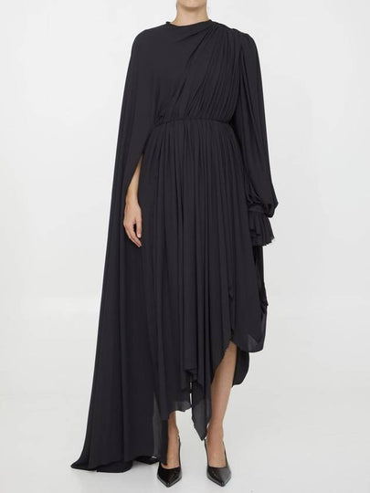 black all in asymmetrical dress 768709TGO081000 B0560955650 - BALENCIAGA - BALAAN 2