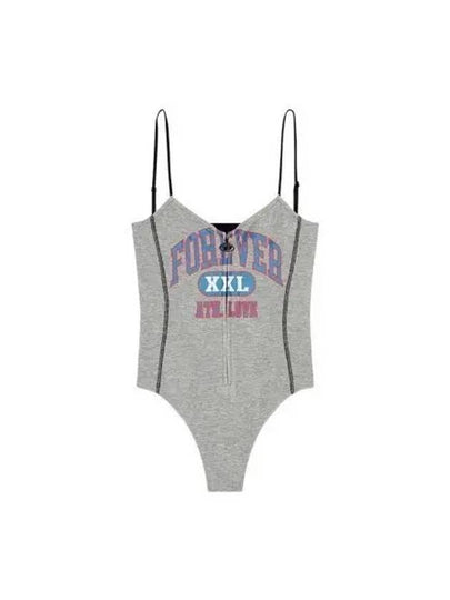 T-Lye Bodysuit Grey - DIESEL - BALAAN 2