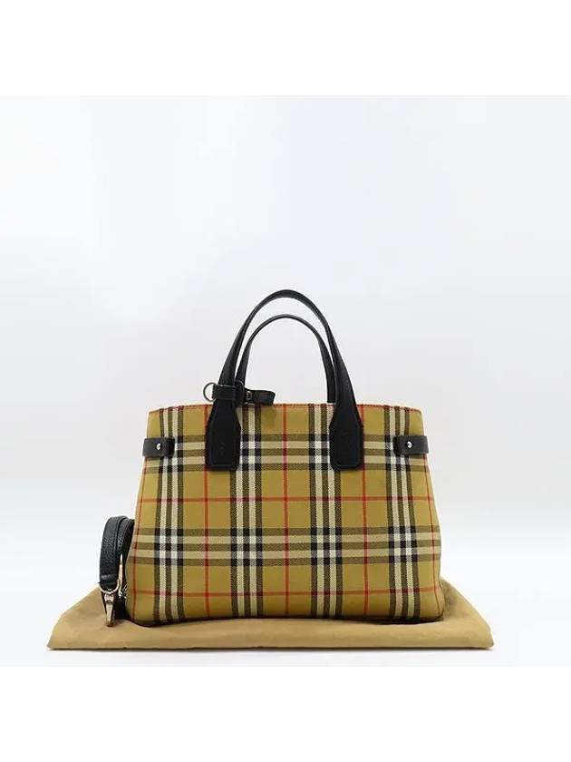 4076953 Vintage check BANNER medium tote bag shoulder strap 2WAY - BURBERRY - BALAAN 1