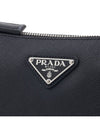 Triangle Logo Saffiano Leather Cross Bag Black - PRADA - BALAAN 8