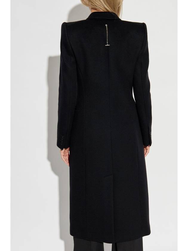 Alexander McQueen Wool Coat, Women's, Black - ALEXANDER MCQUEEN - BALAAN 4