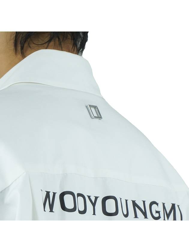 Cotton Back Logo Shirt White W243SH07811W - WOOYOUNGMI - BALAAN 8