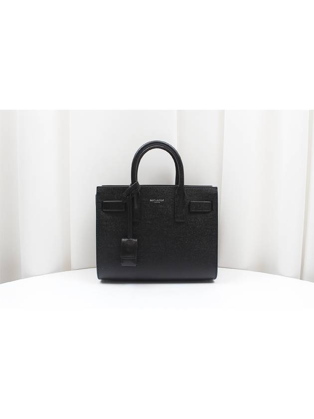 Sac de Jour Nano Top Handle Tote Shoulder Bag Black 392035 - SAINT LAURENT - BALAAN 2