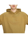 Men's Garment Dyed OLD Treatment Cotton Hoodie Brown - STONE ISLAND - BALAAN 9