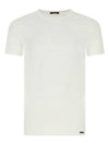 Cotton Crew Neck Short Sleeve T-Shirt White - TOM FORD - BALAAN 1