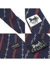 100 silk navy red striped pattern tie - CELINE - BALAAN 7