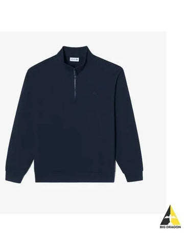 Men s sweater like half zip sweatshirt navy - LACOSTE - BALAAN 1