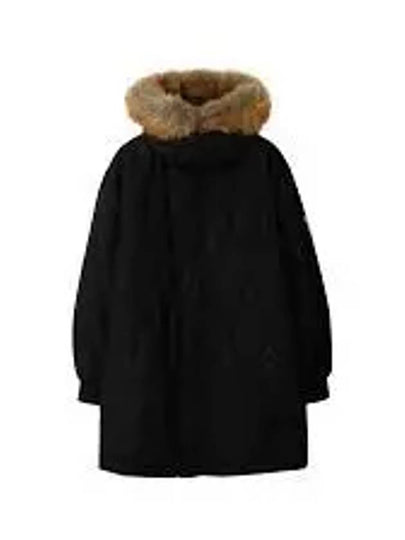 Faux Fur Trim Parka Black - BURBERRY - BALAAN 2