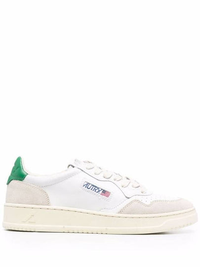 Men's Medalist Leather Low Top Sneakers Green Tab - AUTRY - BALAAN 2