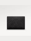 Monogram Embossed Leather Business Card Wallet Black - LOUIS VUITTON - BALAAN 4