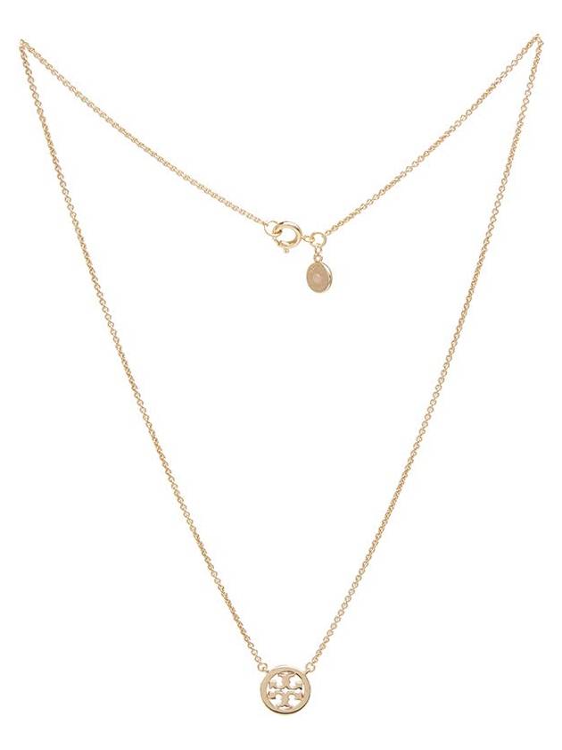 Miller Pave Logo Delicate Necklace Gold - TORY BURCH - BALAAN 3