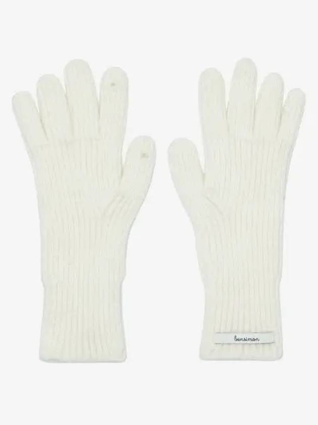 FINGER HOLE GLOVES white - BENSIMON - BALAAN 1