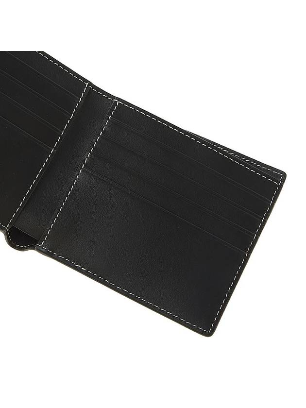 Check Leather International Bifold Wallet Dark Birch Brown - BURBERRY - BALAAN 8