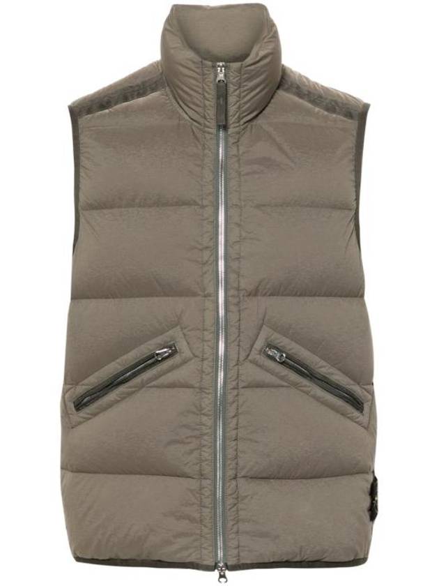 Seamless Tunnel Nylon Down Vest Green - STONE ISLAND - BALAAN 2