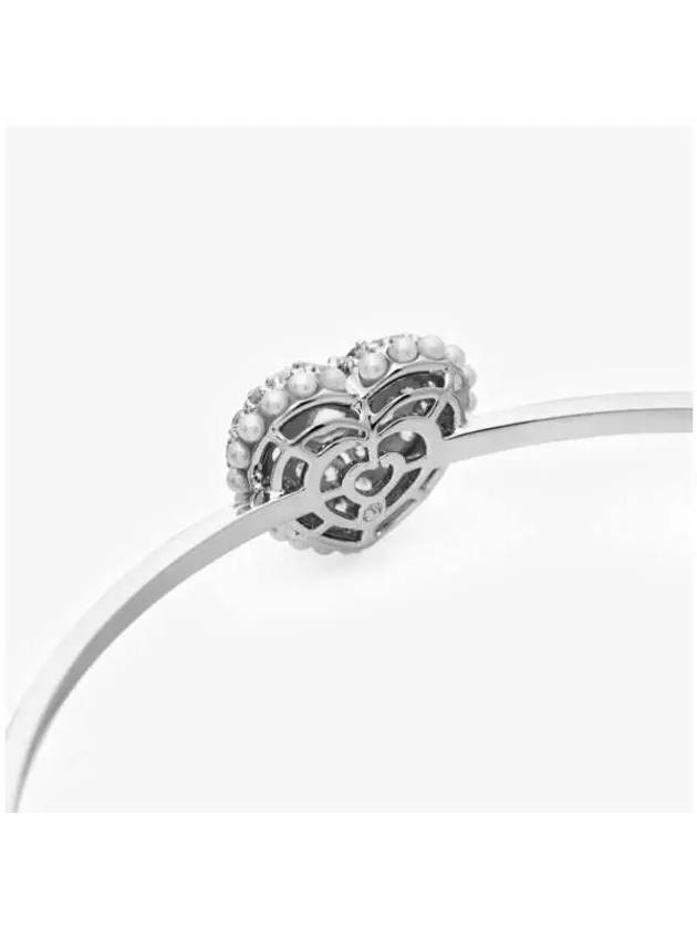 Idyllia Heart Bangle Bracelet Silver - SWAROVSKI - BALAAN 5