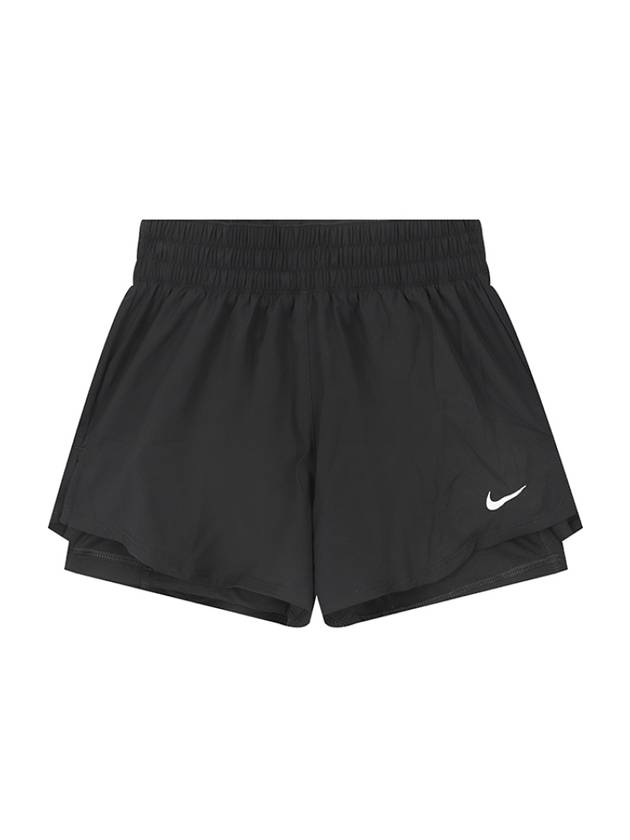 One Mid Rise 3-inch Two In one Dry Fit Shorts Black - NIKE - BALAAN 1