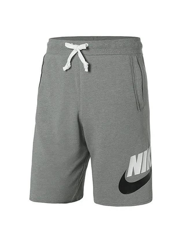 Sportswear Essential French Terry Allumni Shorts Grey - NIKE - BALAAN 5