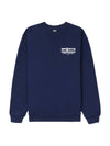 Sports Logo Crew Neck Sweatshirt Navy - SPORTY & RICH - BALAAN 1