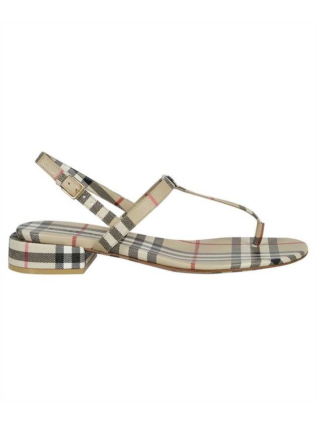 Vintage Check Lambskin Sandals Archive Beige - BURBERRY - BALAAN 1