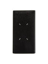 Stitch Logo Flap Long Wallet Black - MAISON MARGIELA - BALAAN 1