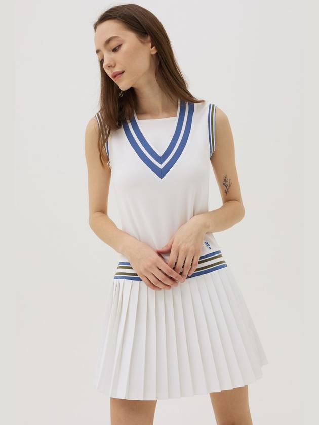 V-neck sleeveless dressWH - BLUDOT - BALAAN 1