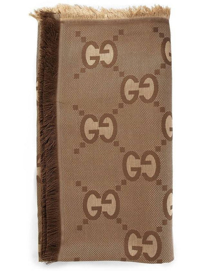 GG Scarf Beige Ebony - GUCCI - BALAAN 2