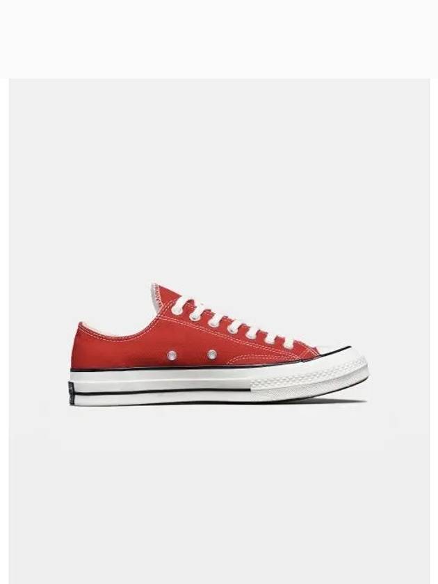 Chuck 70 Vintage Low Top Sneakers Enamel Red - CONVERSE - BALAAN 2