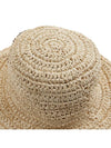 Summer Straw Bucket Hat Almond Milk - GANNI - BALAAN 9