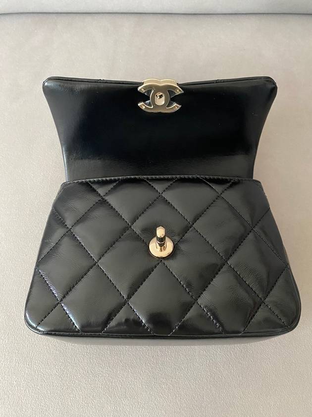 Chain Lambskin Mini Bag Gold Black - CHANEL - BALAAN 7