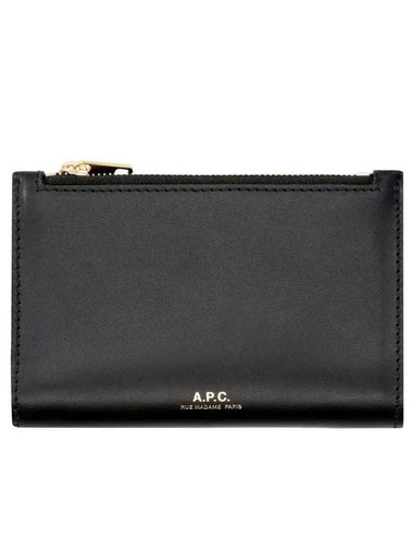 Willet Zipper Half Wallet Black - A.P.C. - BALAAN 1