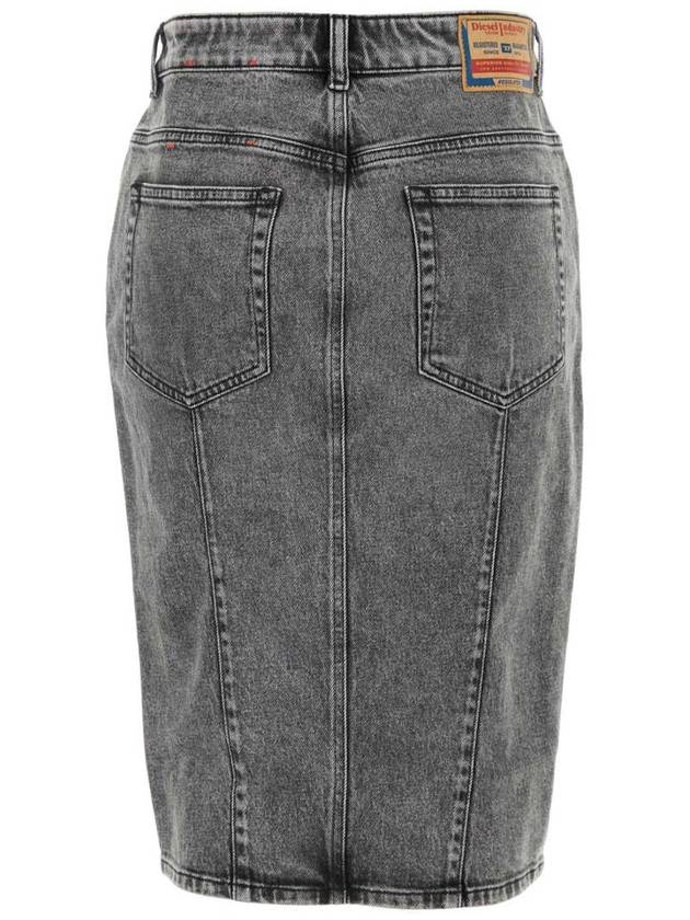 Women's Denim Pencil Skirt Black - DIESEL - BALAAN 3