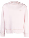 Embroidery Logo Crew Neck Sweatshirt Pink - AMI - BALAAN 2