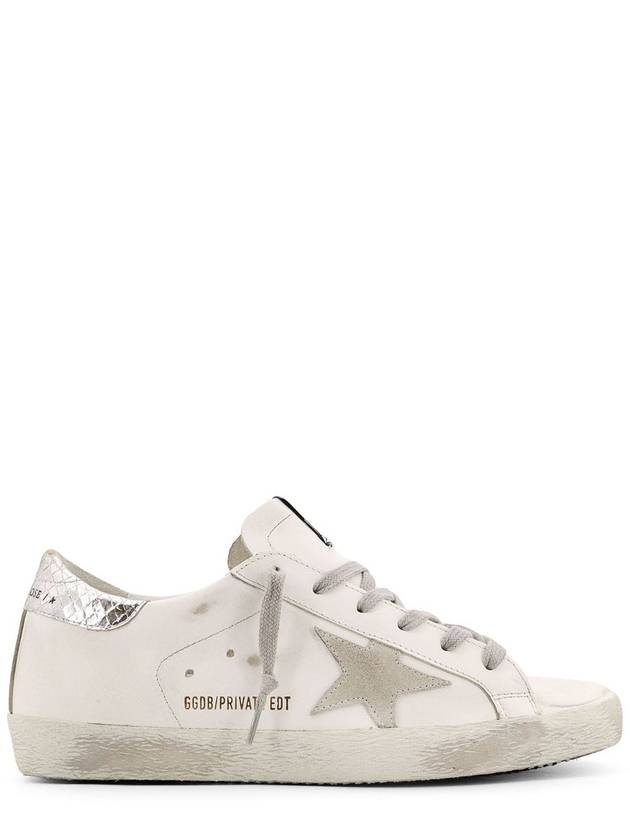 Silver Tab Super Star Low Top Sneakers White - GOLDEN GOOSE - BALAAN 1