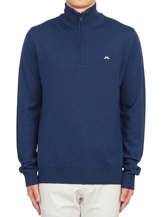 Knit Kian Zipped Sweater GMKW09326 O341 Men's Kian Zipped Golf Sweater - J.LINDEBERG - BALAAN 2