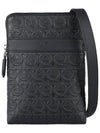 Gancini Embossed Travel Cross Bag Black - SALVATORE FERRAGAMO - BALAAN 2