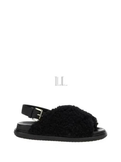 Fussbett Leather Sandals Black - MARNI - BALAAN 2