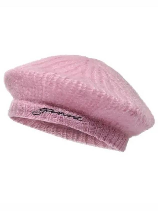 mohair beret women hat - GANNI - BALAAN 1