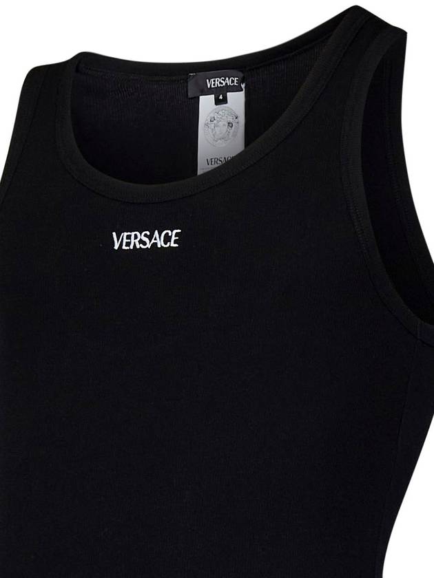 Short Sleeve T-Shirt 10131251A094101B000 Black - VERSACE - BALAAN 4