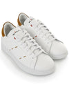 23S S USSN001 XB602006 BIANCO/TERRA stitch detail white & brown sneakers - KITON - BALAAN 4