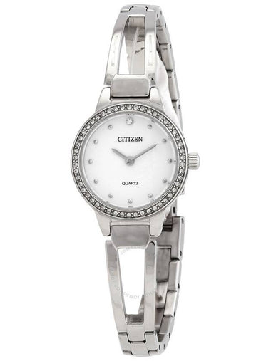 Citizen Quartz Crystal White Dial Ladies Watch EZ7011-88A - CITIZEN - BALAAN 1