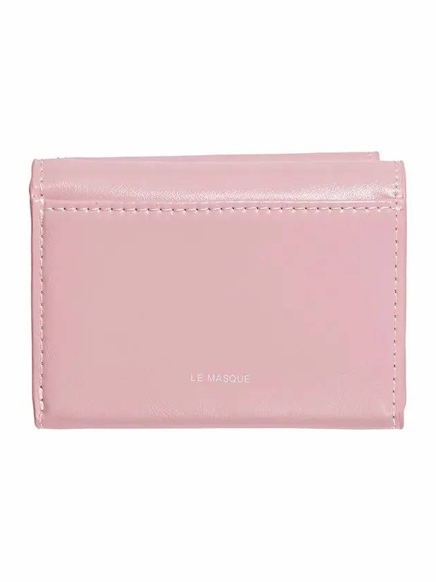 Le Mask Dot Pocket 3-fold Half Wallet Baby Pink - LE MASQUE - BALAAN 7