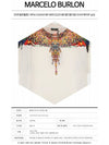 19FW CMAA018F190010220188 Multicolor Wing Round Short Sleeve T-Shirt White Multicolor Men's T-Shirt TR - MARCELO BURLON - BALAAN 2