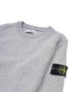 Men's Waffen Patch Round Neck Knit Top Light Grey - STONE ISLAND - BALAAN 4