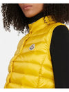 Logo Patch Padded Vest Yellow Women s Lightweight 1A10200 53048 105 - MONCLER - BALAAN 3