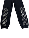 Men's Caravaggio Diag Logo Jogger Track Pants Black - OFF WHITE - BALAAN 5