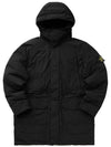 Polyester Micro Twill Long Down Parka Black - STONE ISLAND - BALAAN 2