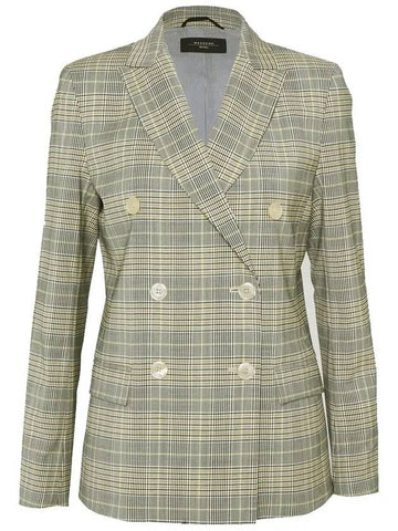 12th Anniversary Fiume Check Wool Jacket Gray 50410917 001 - MAX MARA - BALAAN 1