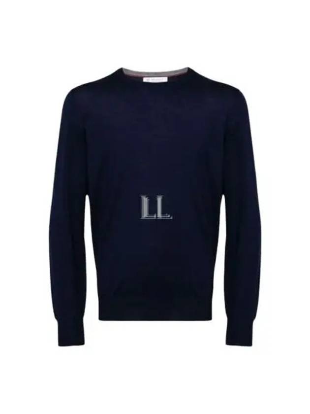 Wool Cashmere Knit Top Navy - BRUNELLO CUCINELLI - BALAAN 2