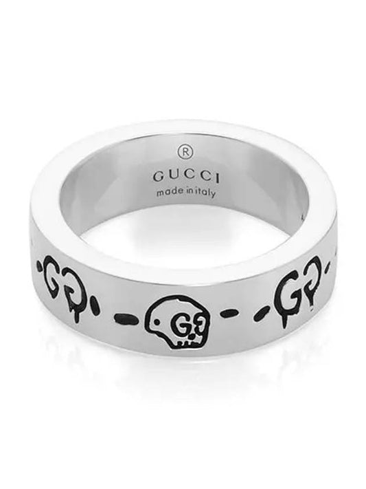 YBC477339001 Ghost Skull 6mm Ring - GUCCI - BALAAN 2